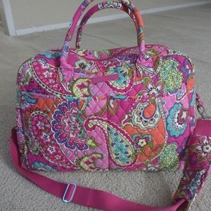 Vera Bradley weekender luggage approximately 19 wide/15 height